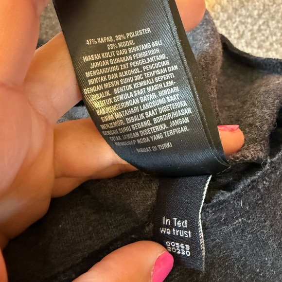 Ted Baker Men’s Navy Quarter-Zip Pullover Sweater, Size 3 (M) - Picture 5 of 7